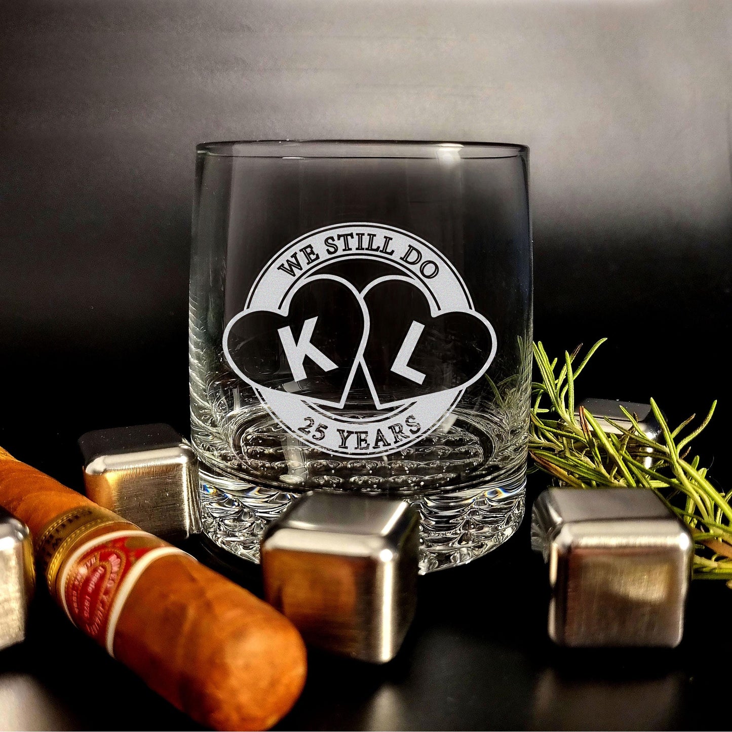 Personalisiertes Whiskyglas zum Jahrestag, personalisiertes Geschenk für Ehemann oder Freund, ideales Geschenk für den Ehemann von der Ehefrau