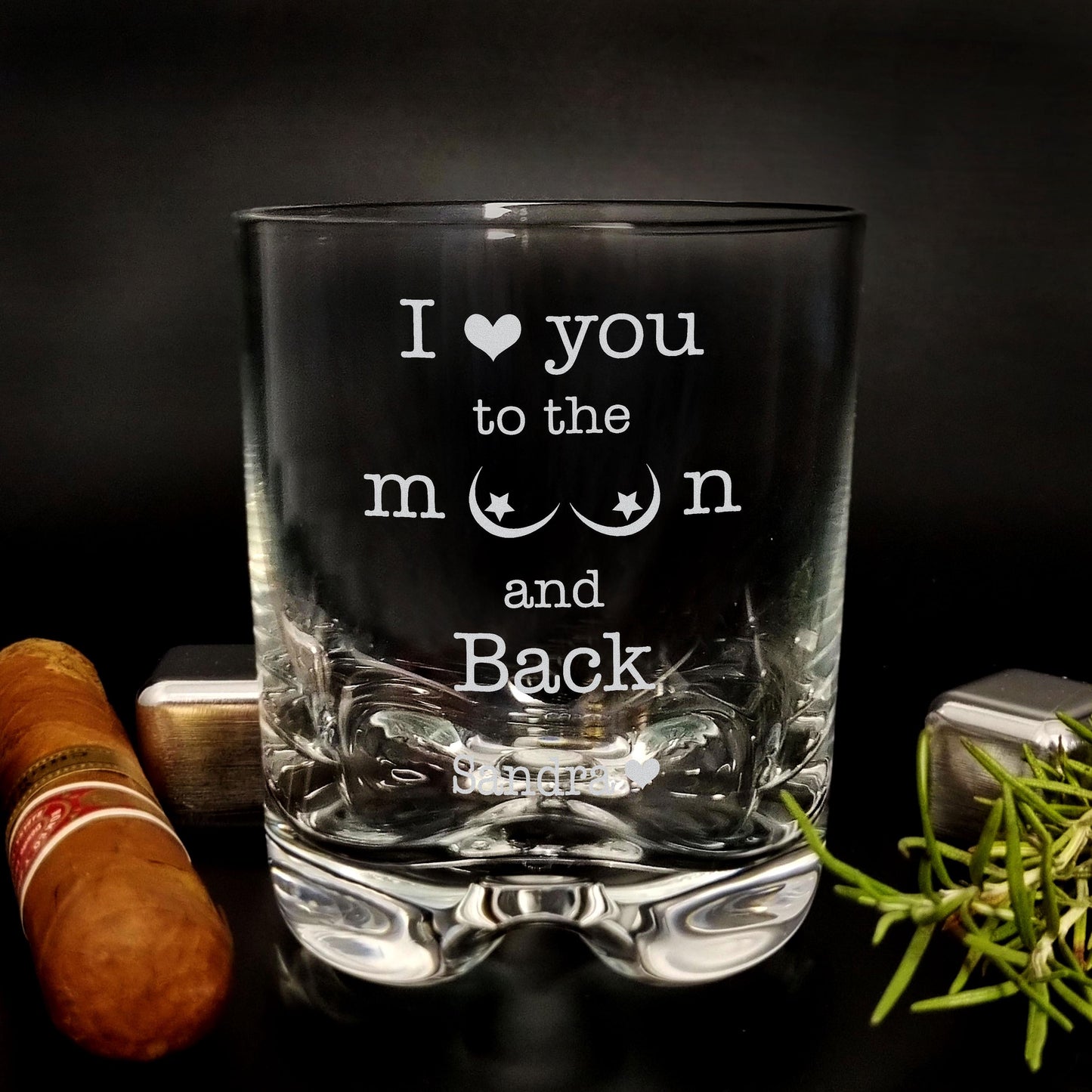 Ich liebe dich, personalisiertes Whiskyglas, Geschenk für ihn, Geschenke für den Freund, Geschenke für Männer, Geschenk für den Ehemann, lustige Geschenke für ihn, Valentinstag