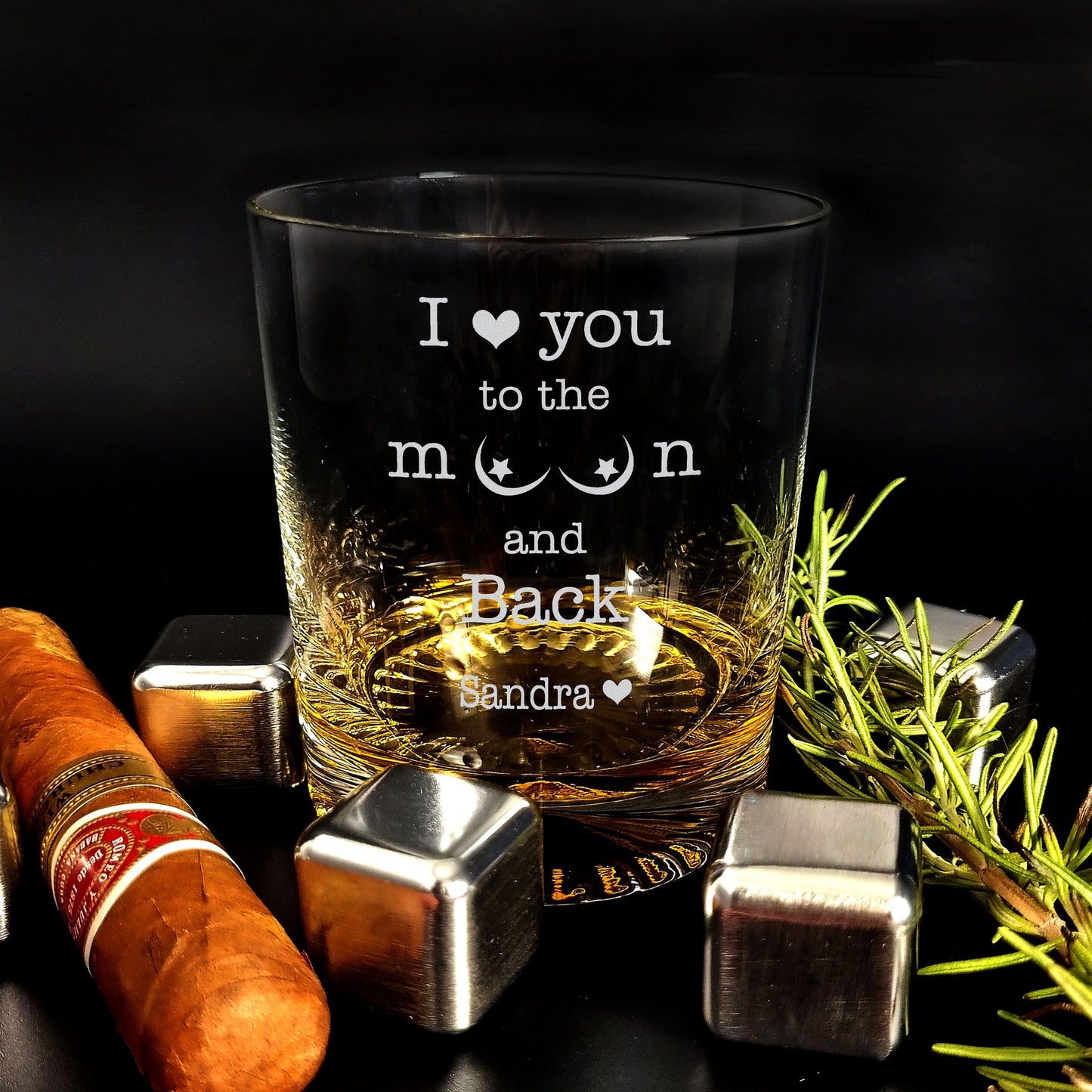 Ich liebe dich, personalisiertes Whiskyglas, Geschenk für ihn, Geschenke für den Freund, Geschenke für Männer, Geschenk für den Ehemann, lustige Geschenke für ihn, Valentinstag