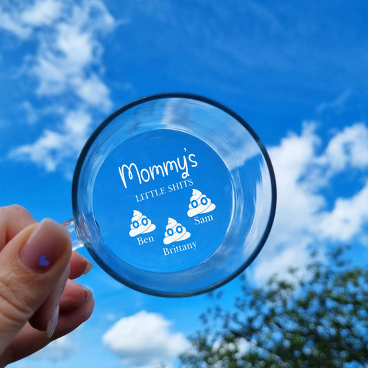 Custom Coffee Mug for Mom - Inside Bottom Engraved with Kids’ Names - Gift for Mother’s Day, Birthday or Just Because